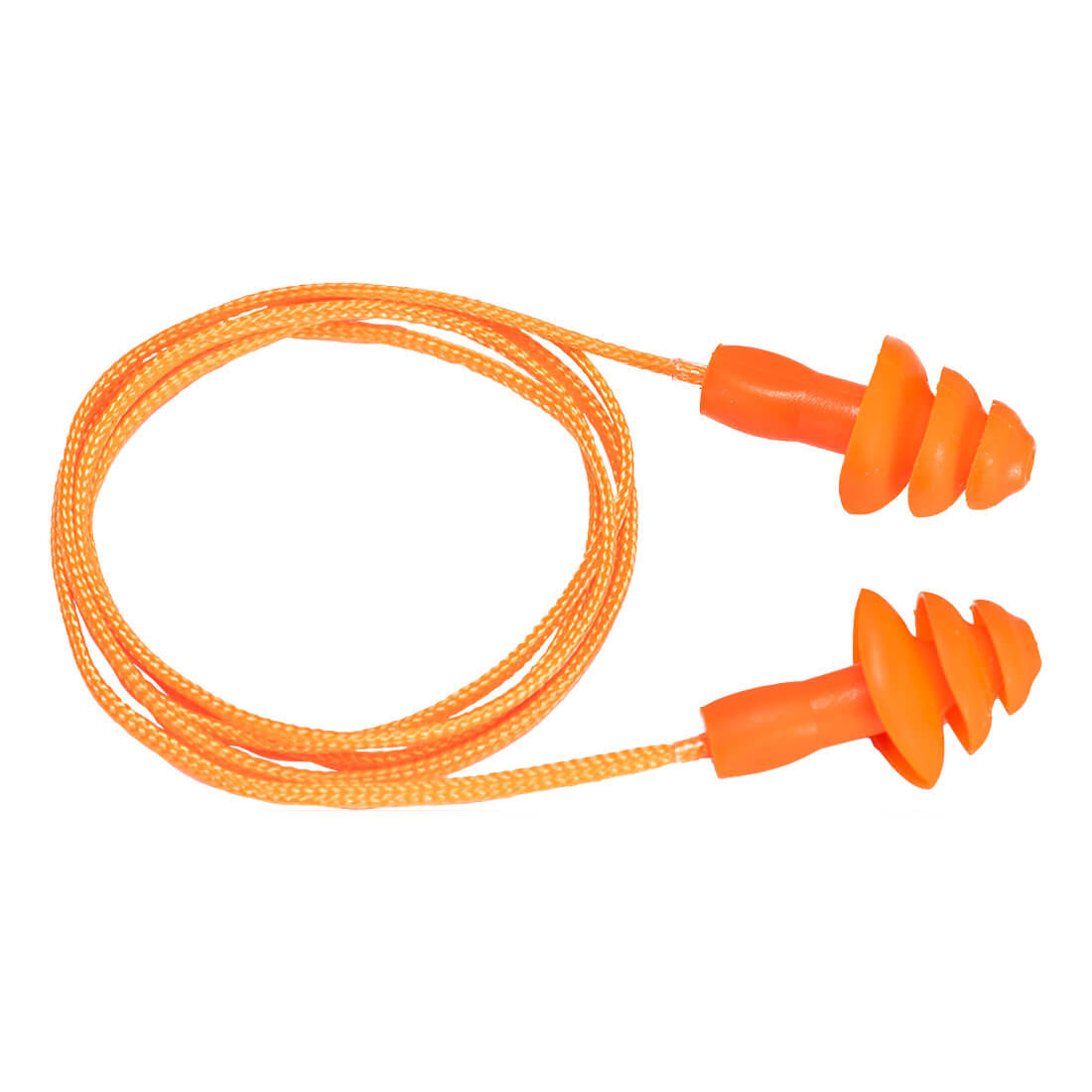 Portwest (EP04) Reusable Corded TPR Ear Plugs (50 Pairs)