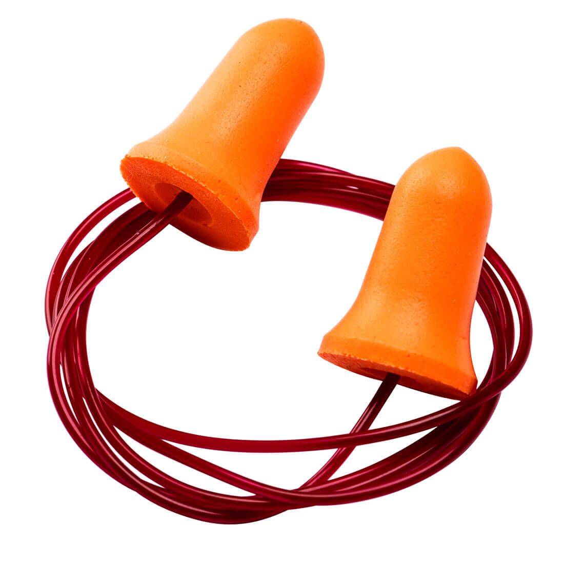 Portwest (EP09) Bell Comfort PU Foam Ear Plugs Corded (200 Pairs)