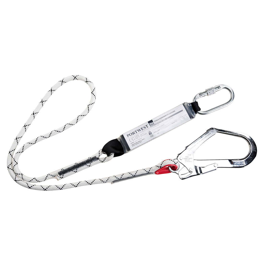 Portwest (FP56) Single Kernmantle 1.8m Lanyard With Shock Absorber