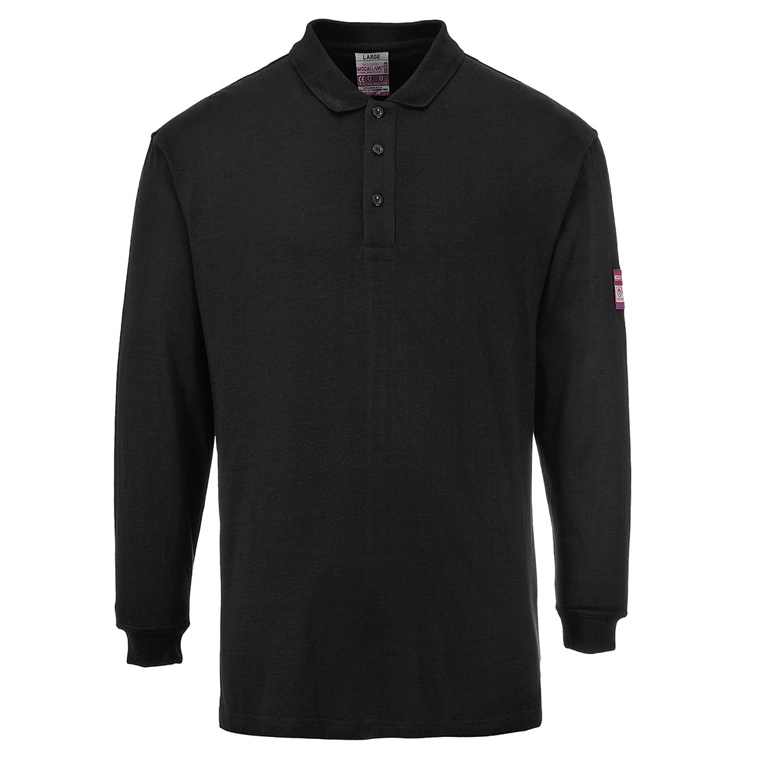 Portwest (FR10) Modaflame Knit FR Long Sleeve Polo Shirt