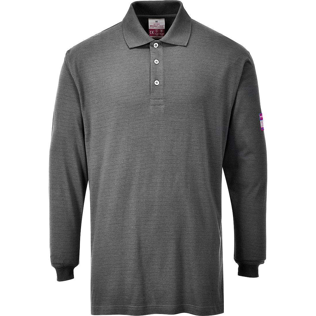 Portwest (FR10) Modaflame Knit FR Long Sleeve Polo Shirt