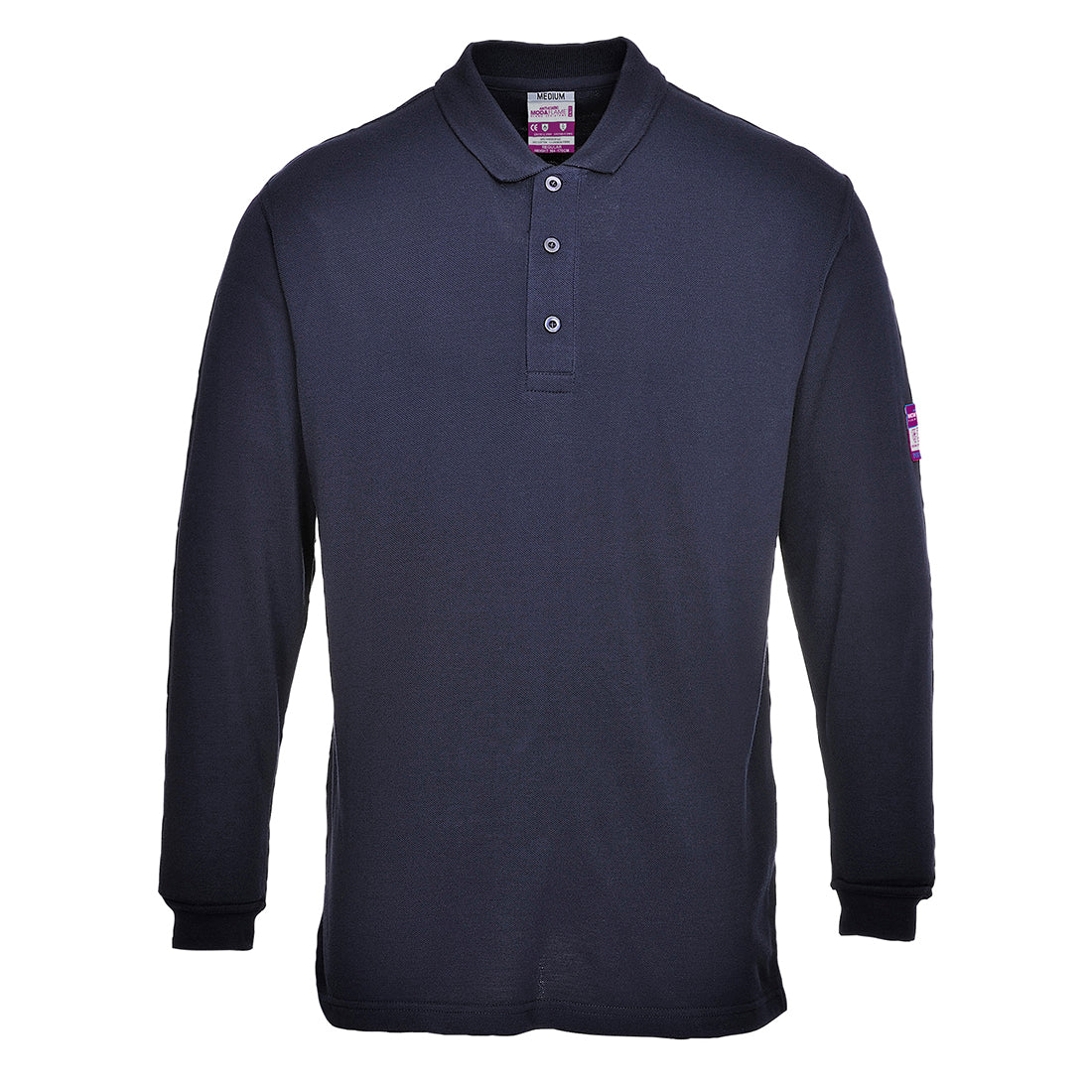 Portwest (FR10) Modaflame Knit FR Long Sleeve Polo Shirt
