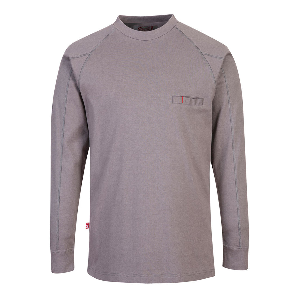Portwest (FR33) Bizflame Knit FR Long Sleeve T-Shirt