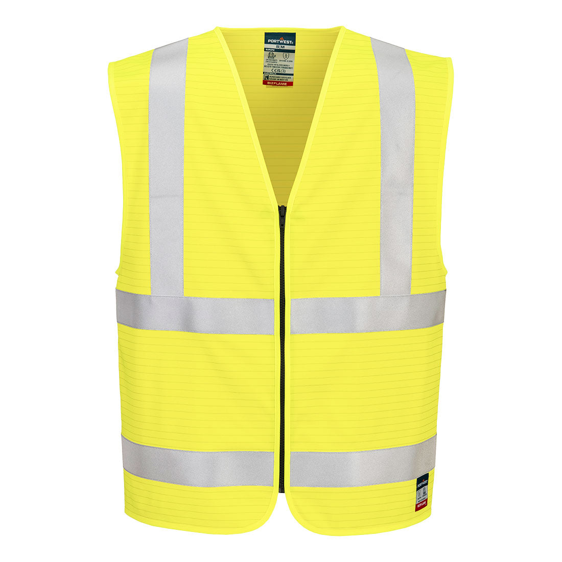 Portwest (FR615) Bizflame Hi-Vis FR Zip Vest