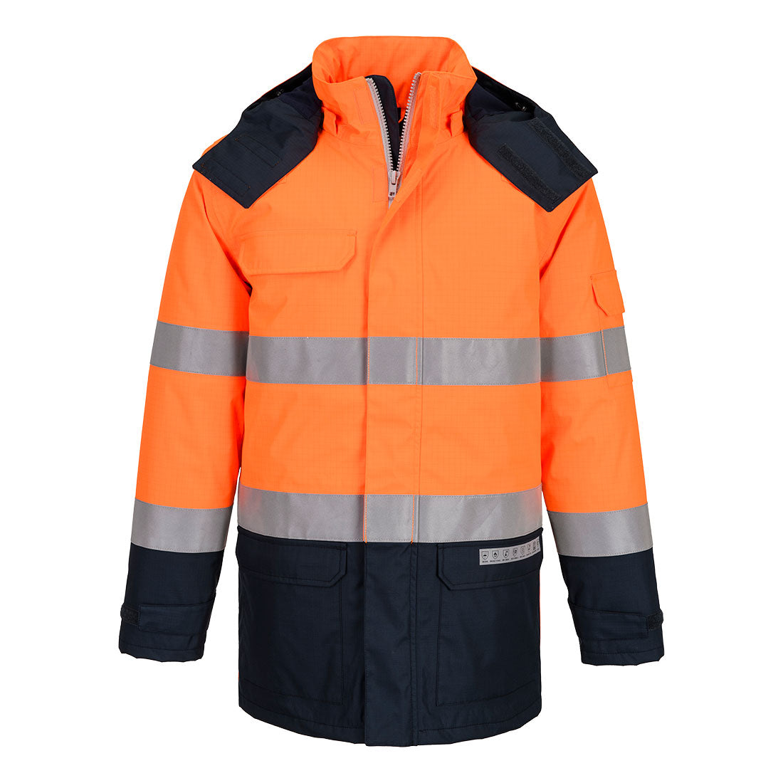 Portwest (FR617) Bizflame Rain+ Hi-Vis Multi-Norm Contrast FR Winter Jacket