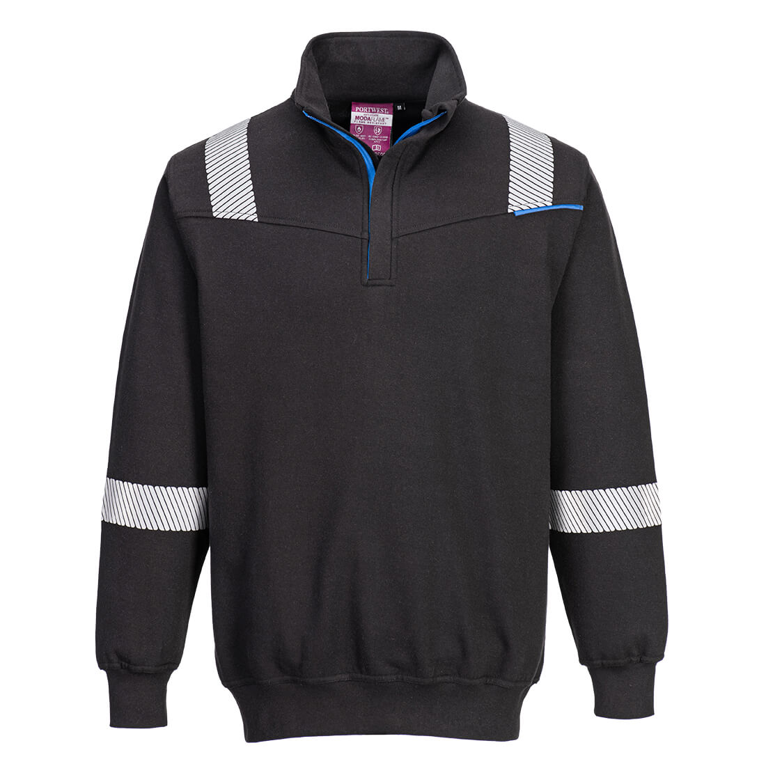 Portwest (FR710) WX3 Modaflame Knit FR 1/4 Zip Sweatshirt