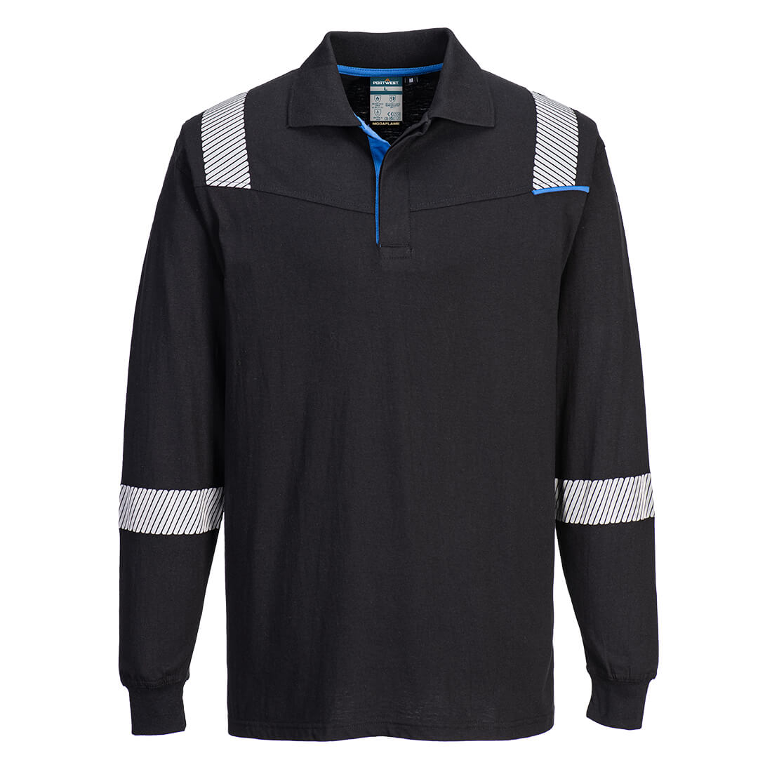 Portwest (FR711) WX3 Modaflame Knit FR Long Sleeve Polo Shirt