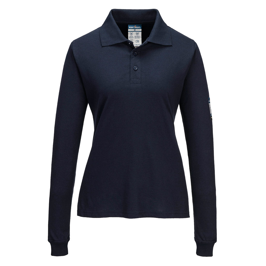 Portwest (FR758) Modaflame Knit FR Women's Long Sleeve Polo Shirt