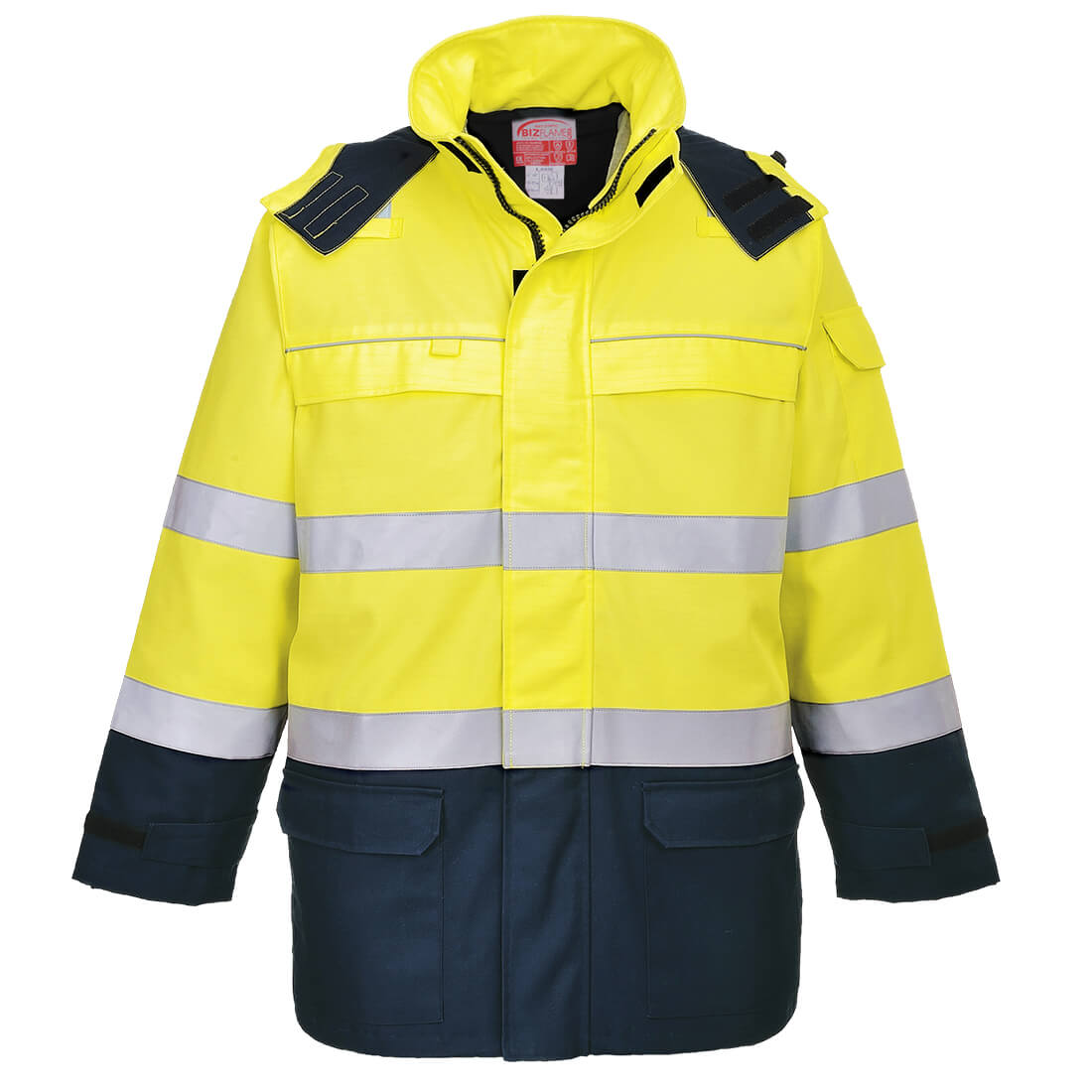 Portwest (FR79) Bizflame Rain+ Hi-Vis Multi-Norm Constrast FR Jacket