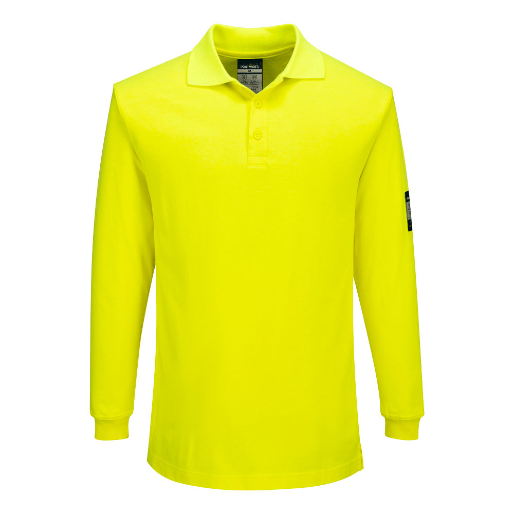 Portwest (FR805) Modaflame Knit FR Long Sleeve Polo Shirt