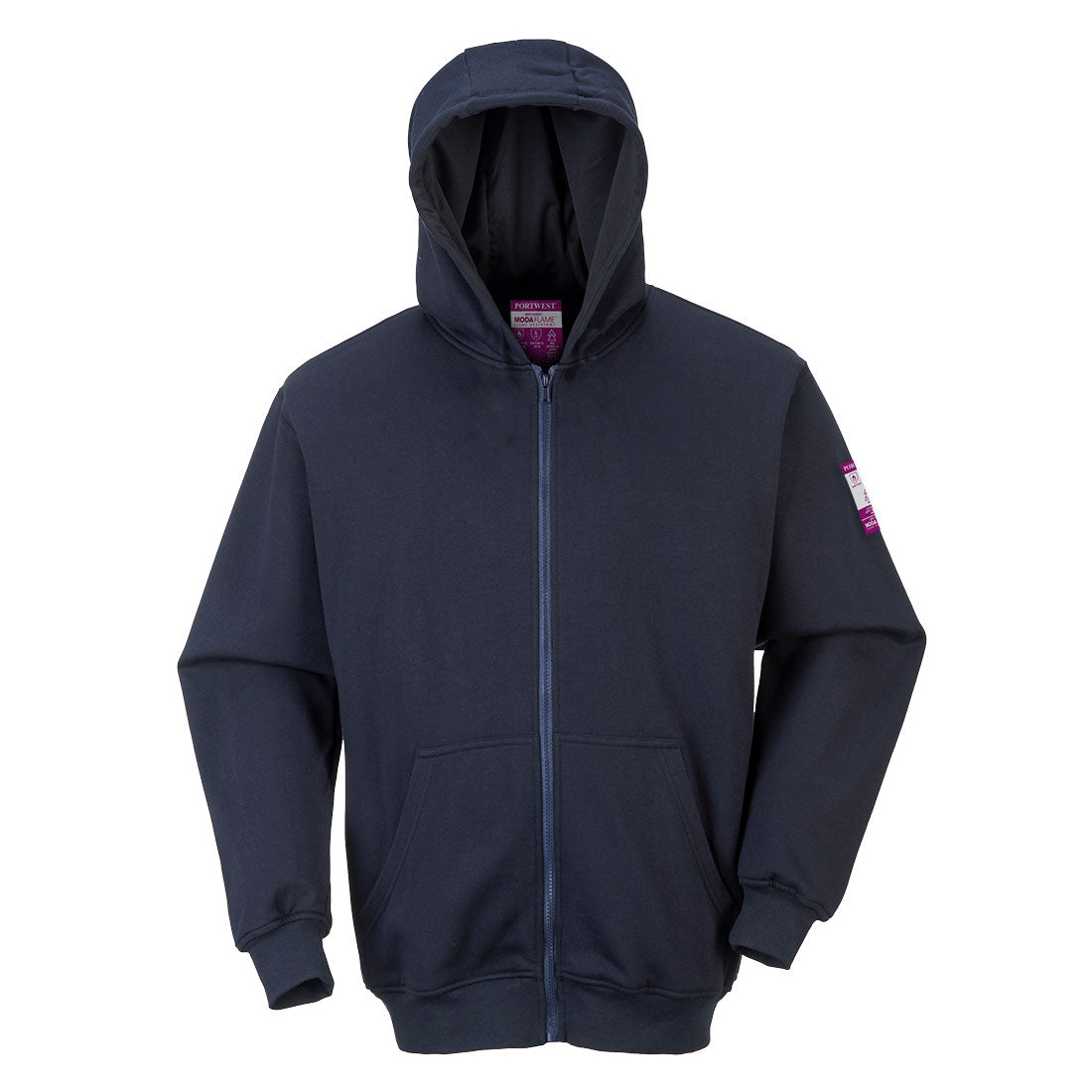 Portwest (FR81) Modaflame Knit FR Full Zip Hooded Sweatshirt
