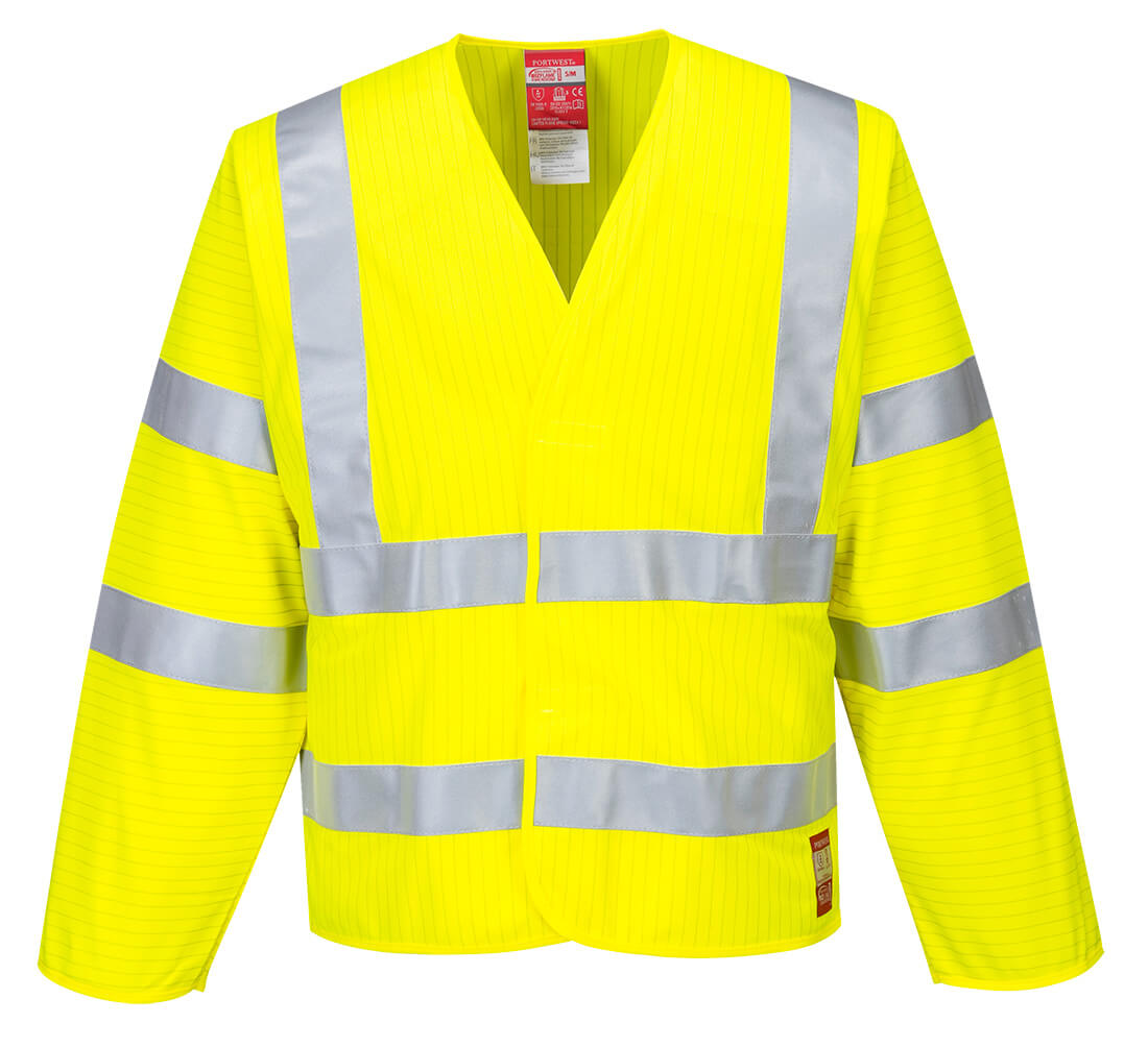 Portwest (FR85) Bizflame Hi-Vis FR Long Sleeve Vest