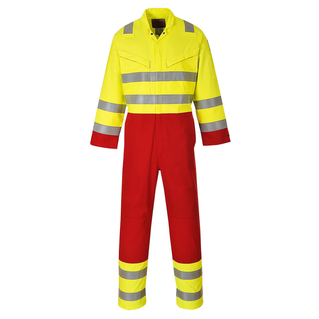 Portwest (FR90) Bizflame Work Hi-Vis Contrast FR Coverall