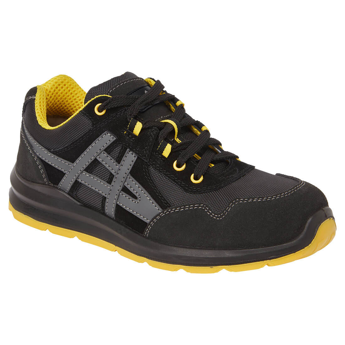 Portwest (FT50) Steel Leather and Textile Trainer S1 FO SR