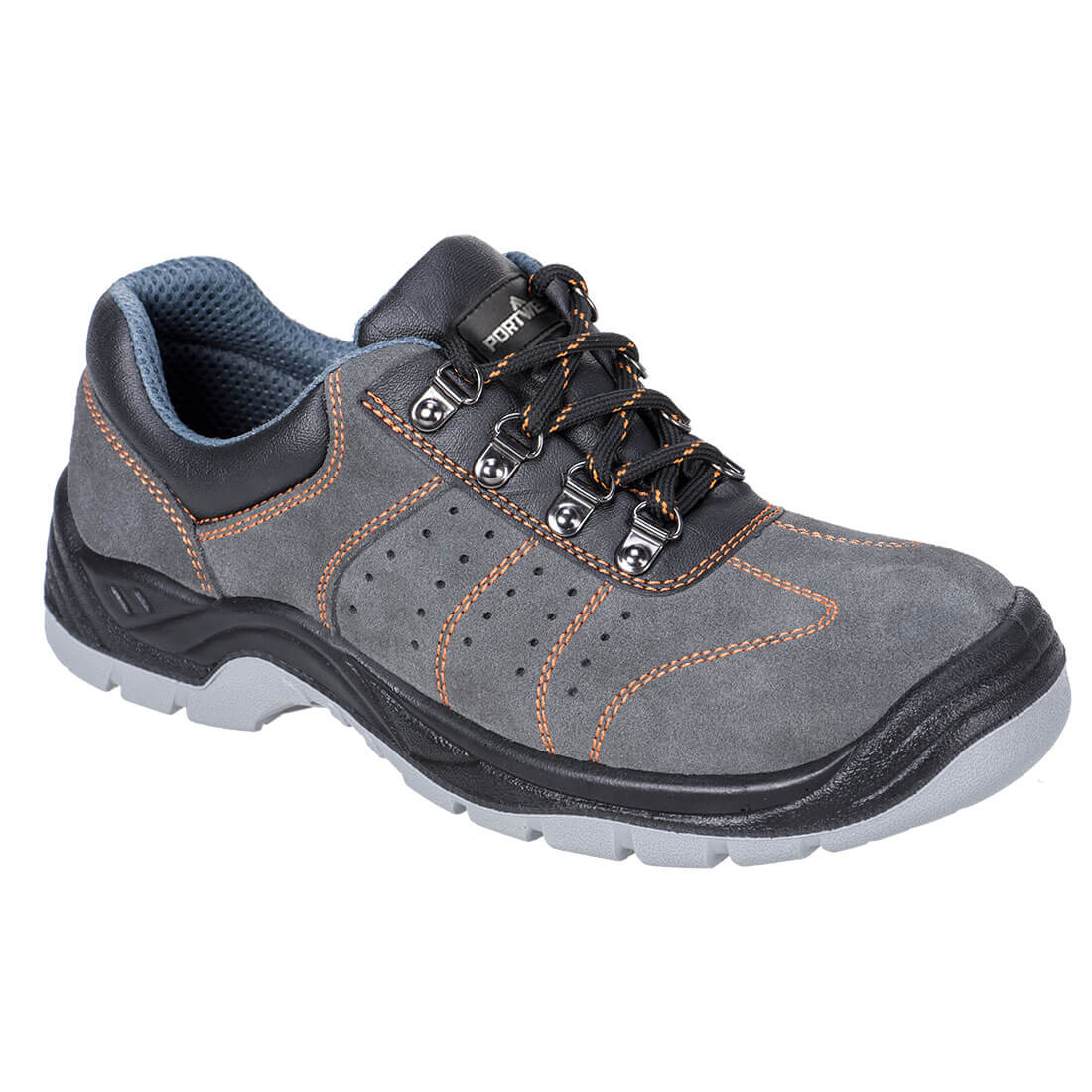Portwest (FW02) Steel Suede Leather Low Shoe S1P SRC