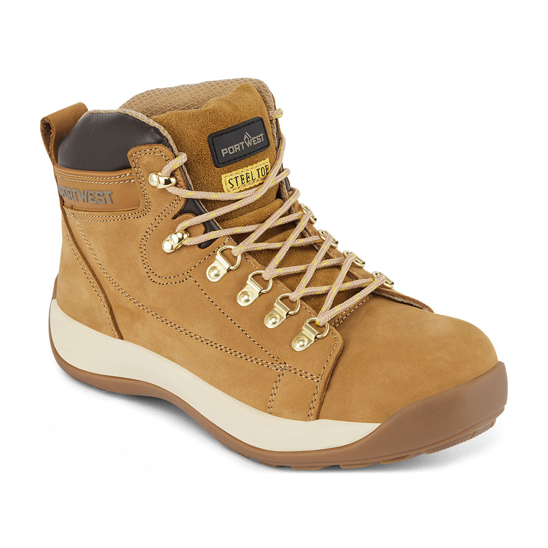Portwest (FW31) Steel Nubuck Leather Mid Boot SB HRO