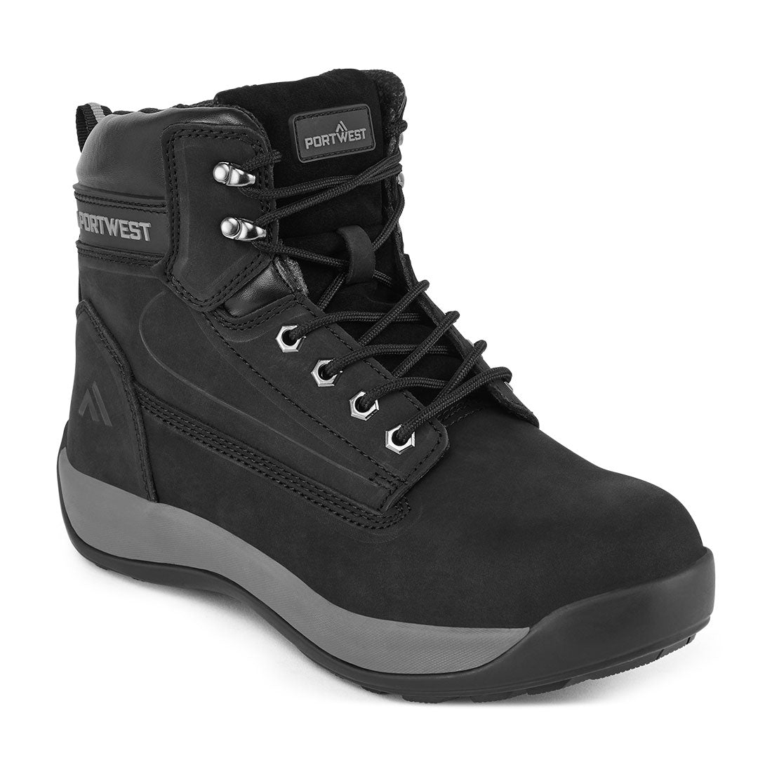 Portwest (FW32) Steel Nubuck Leather Mid Boot S3 HRO