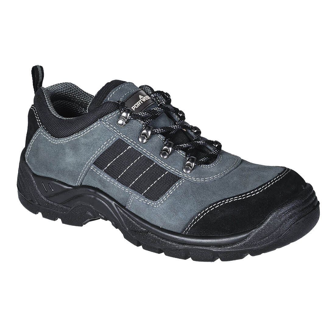 Portwest (FW64) Steel Cow Suede Leather Low Shoe S1P SR