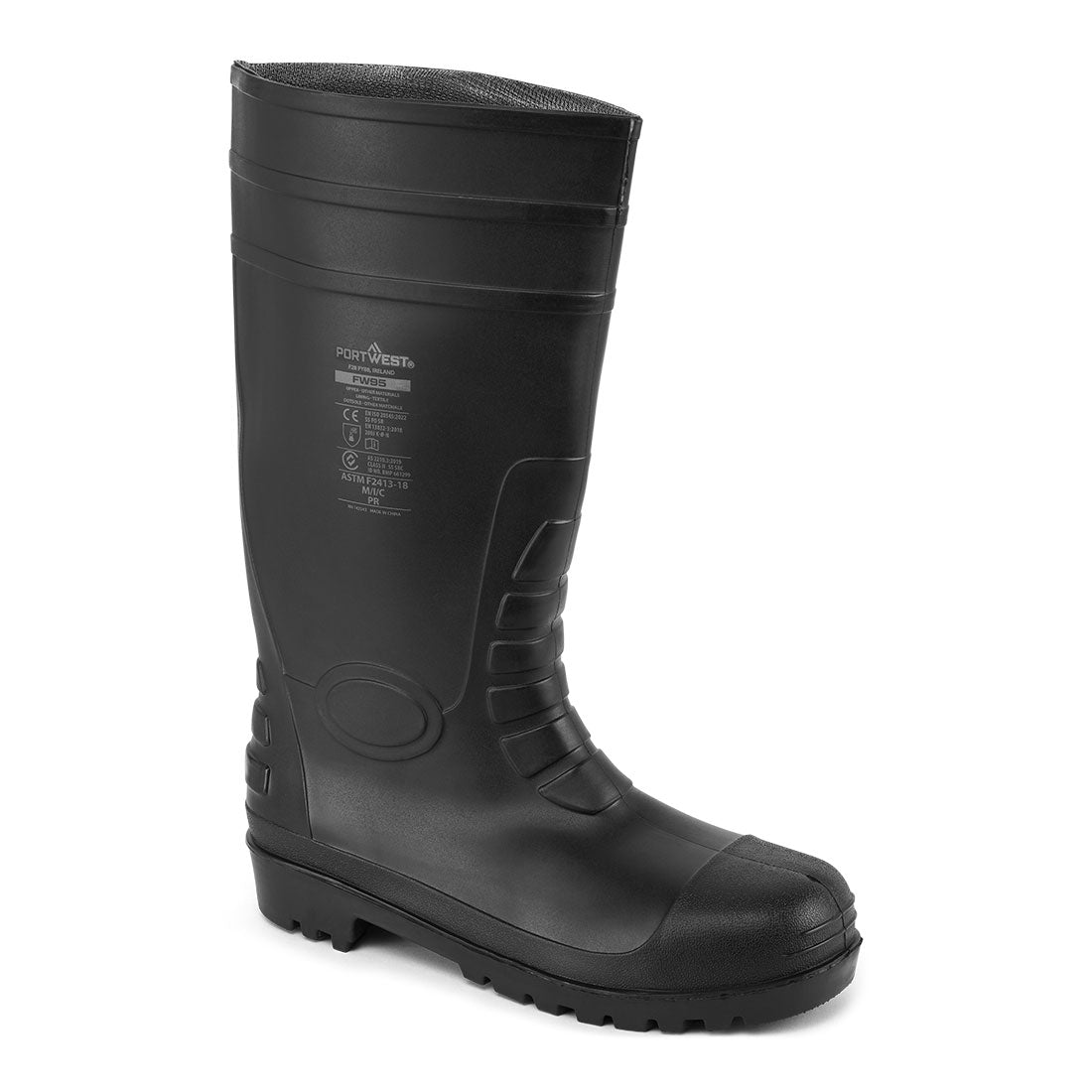 Portwest (FW95) Steel PVC Wellington S5 FO CI