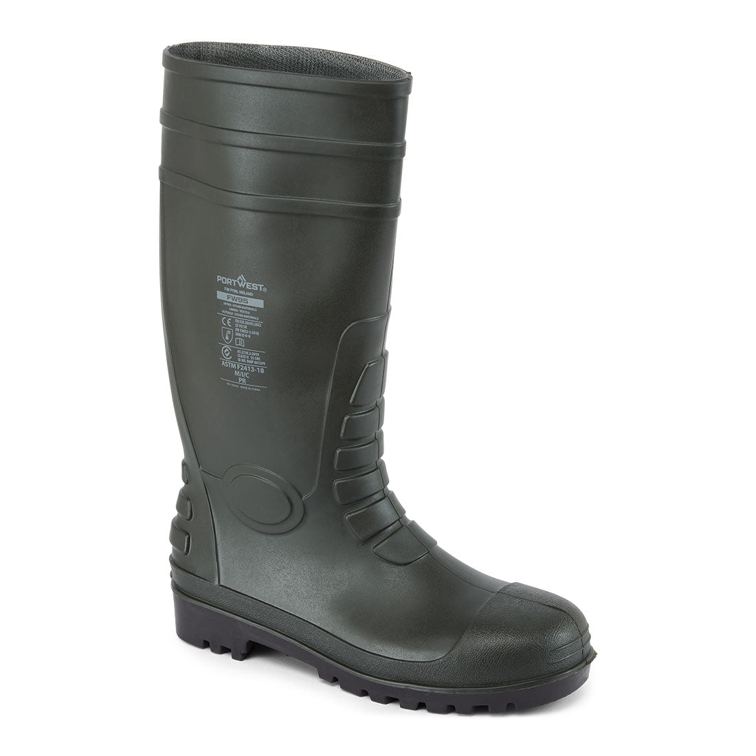 Portwest (FW95) Steel PVC Wellington S5 FO CI