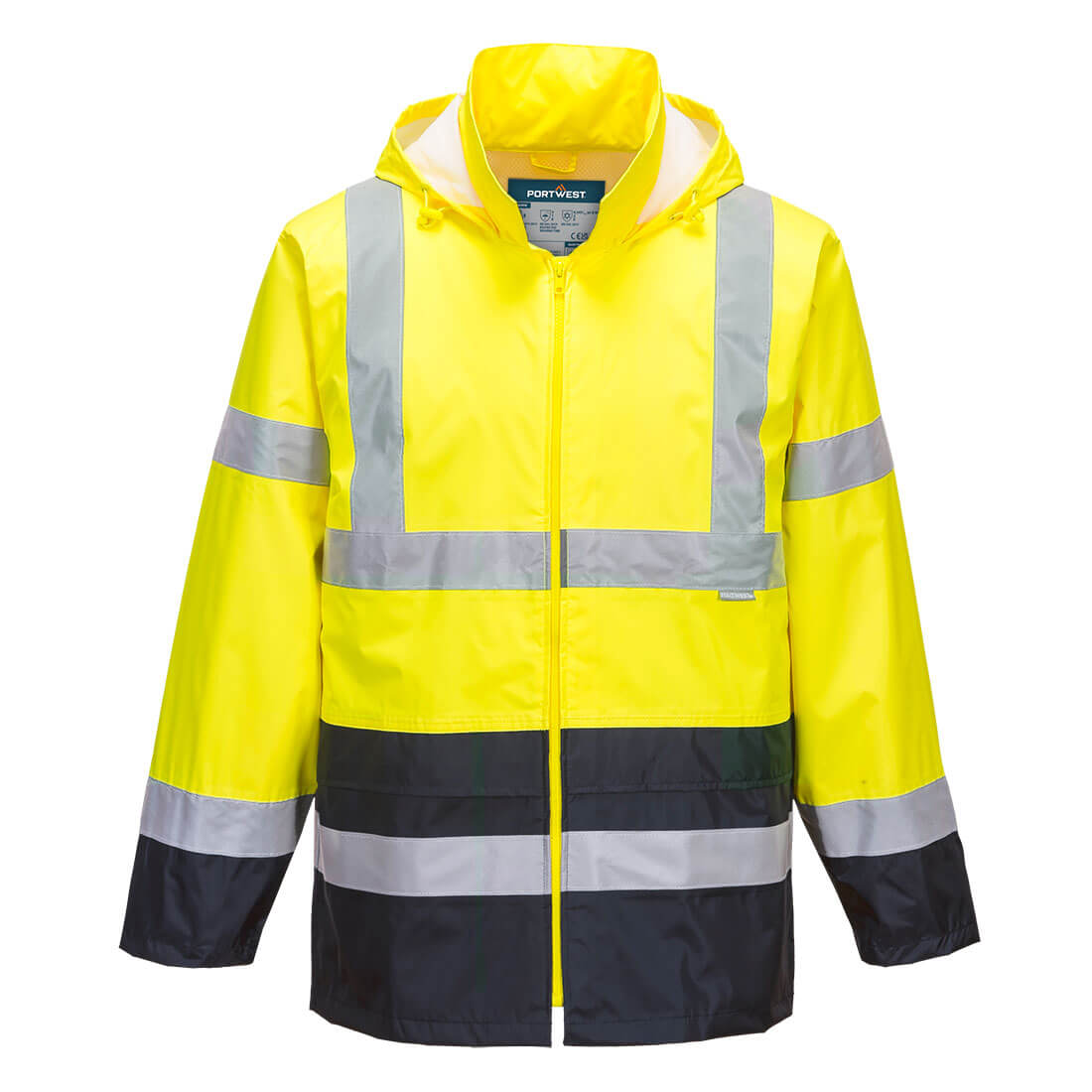 Portwest (H443) Hi-Vis Contrast Classic Rain Jacket