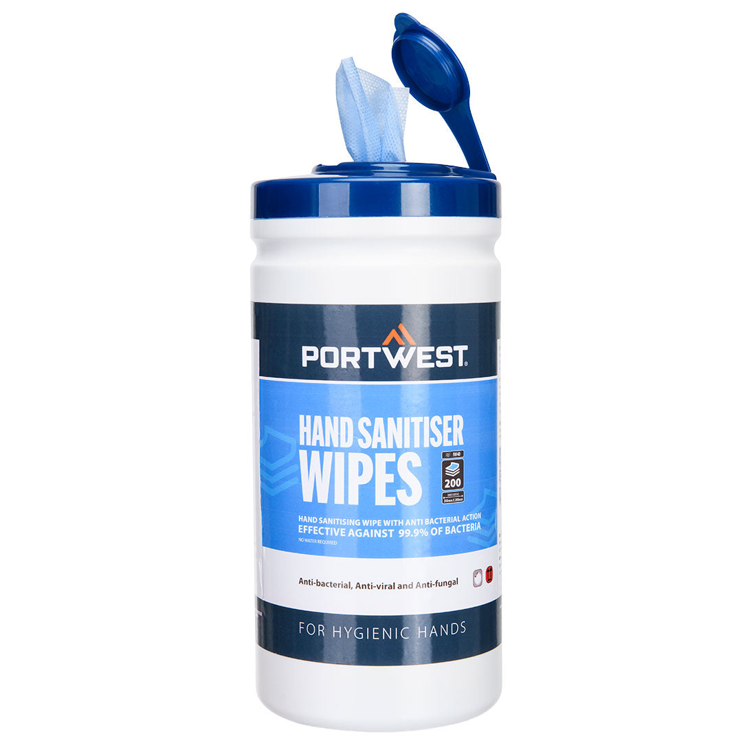 Portwest (IW40) Hand Sanitiser Wipes (200 Wipes)