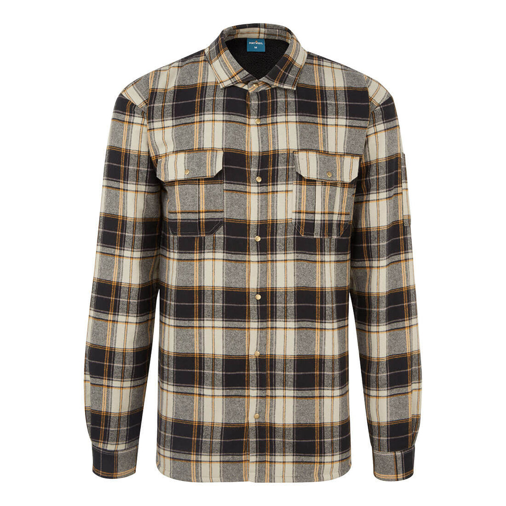 Portwest (KA313) KA3 Sherpa Lined Check Shirt