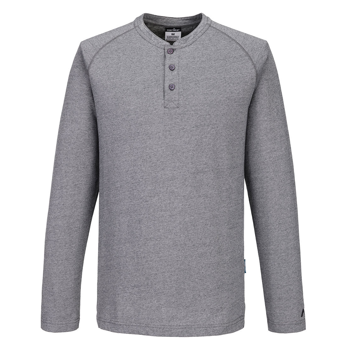 Portwest (KA370) KA3 Henley T-Shirt L/S