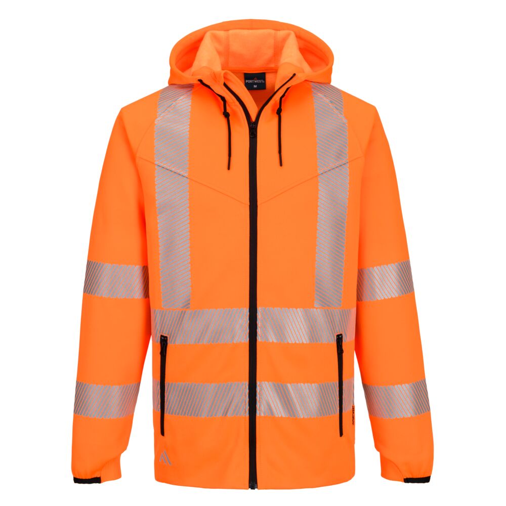 Portwest (KX303) KX3 Sport Hi-Vis Zipped Hoodie