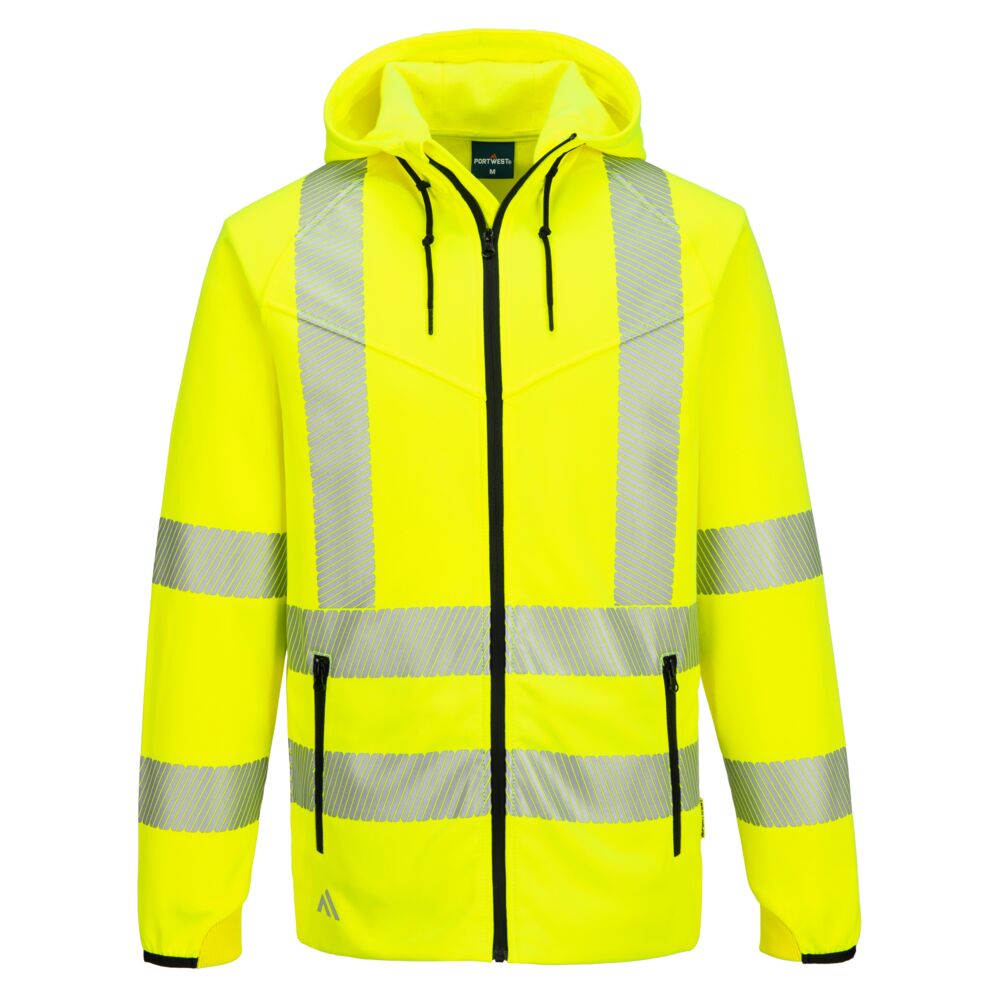 Portwest (KX303) KX3 Sport Hi-Vis Zipped Hoodie