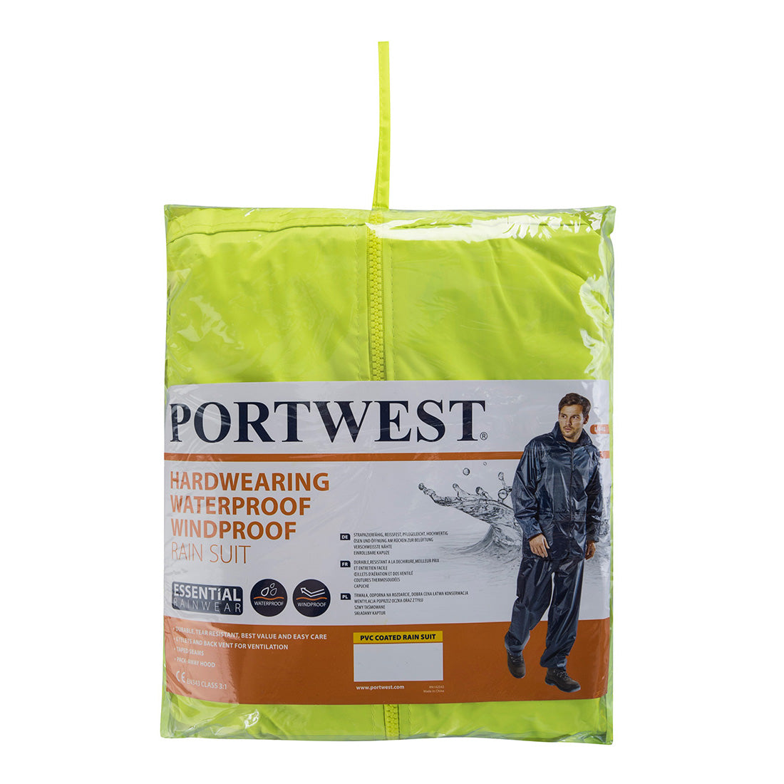 Portwest (L440) Essentials Rainsuit (2 Piece Suit)