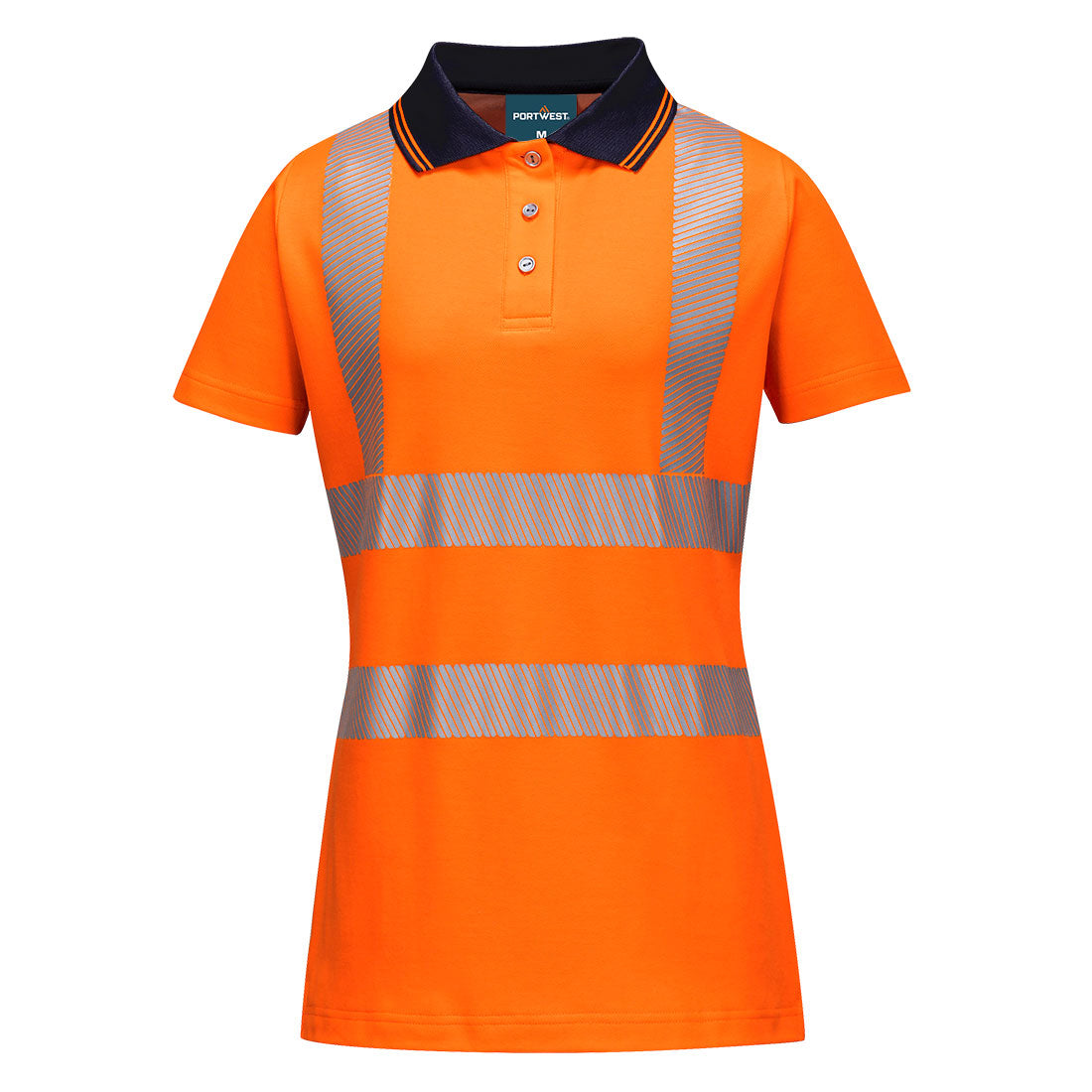 Portwest (LW72) Hi-Vis Women's Cotton Comfort Pro Polo Shirt S/S