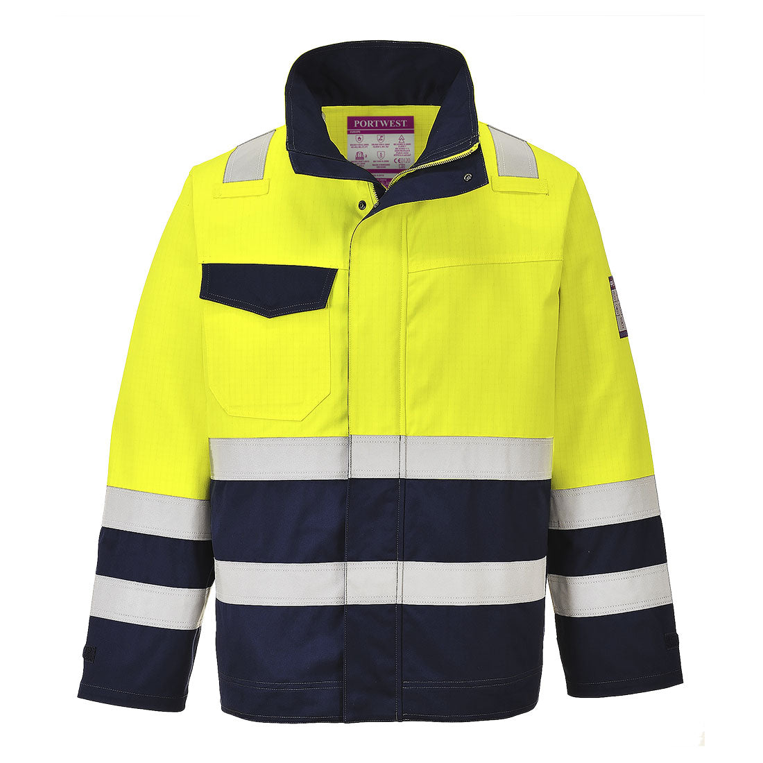 Portwest (MV25) Modaflame Work Hi-Vis Multi-Norm Contrast FR Jacket