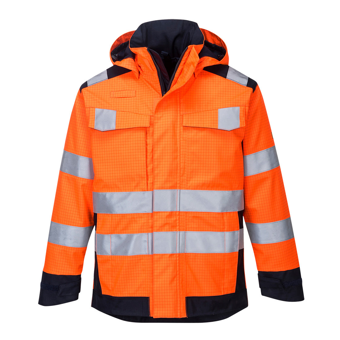 Portwest (MV70) Modaflame Rain+ Hi-Vis Multi-Norm Contrast FR Jacket