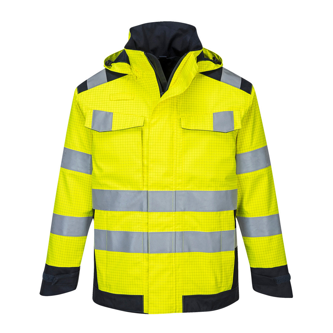 Portwest (MV70) Modaflame Rain+ Hi-Vis Multi-Norm Contrast FR Jacket