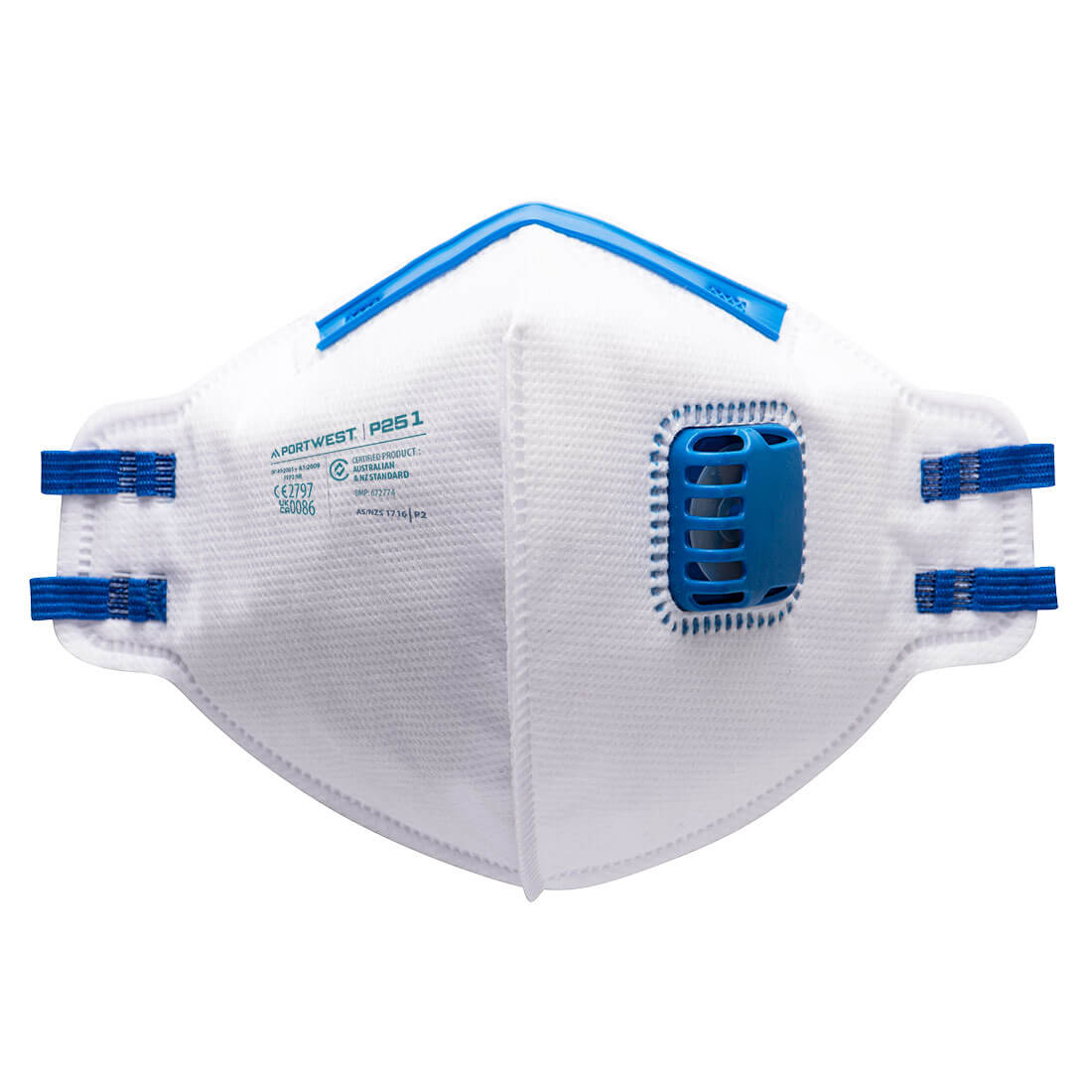 Portwest (P251) FFP2 Valved Fold Flat Respirator (Pk20)
