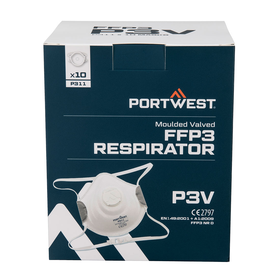 Portwest (P311) Moulded FFP3 Valved Respirator (Pk10)