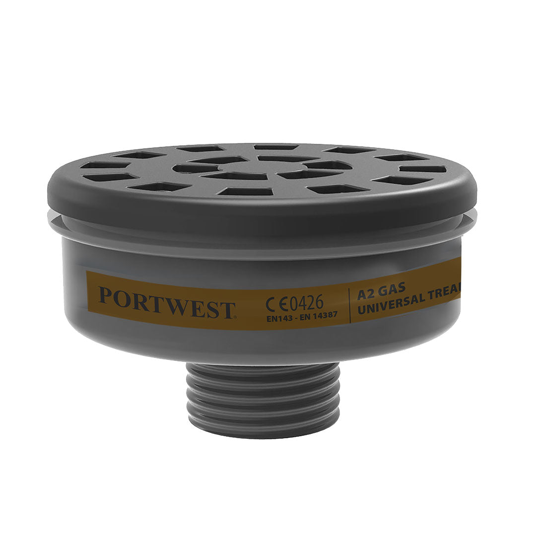 Portwest (P906) A2 Gas Filter Universal Thread (Pk6)