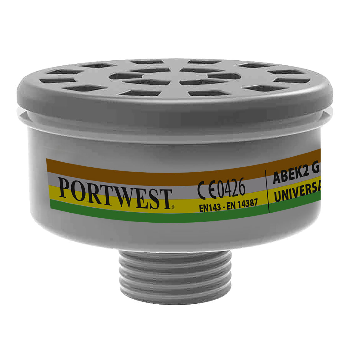 Portwest (P926) ABEK2 Gas Filter Universal Thread (Pk4)