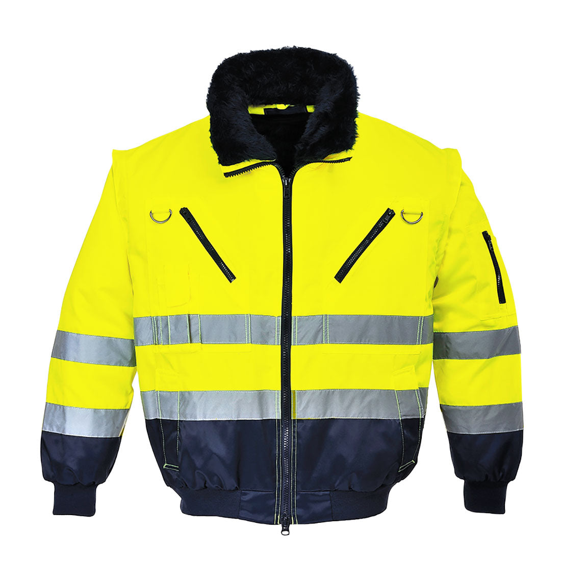 Portwest (PJ50) Hi-Vis 3-in-1 Contrast Pilot Jacket