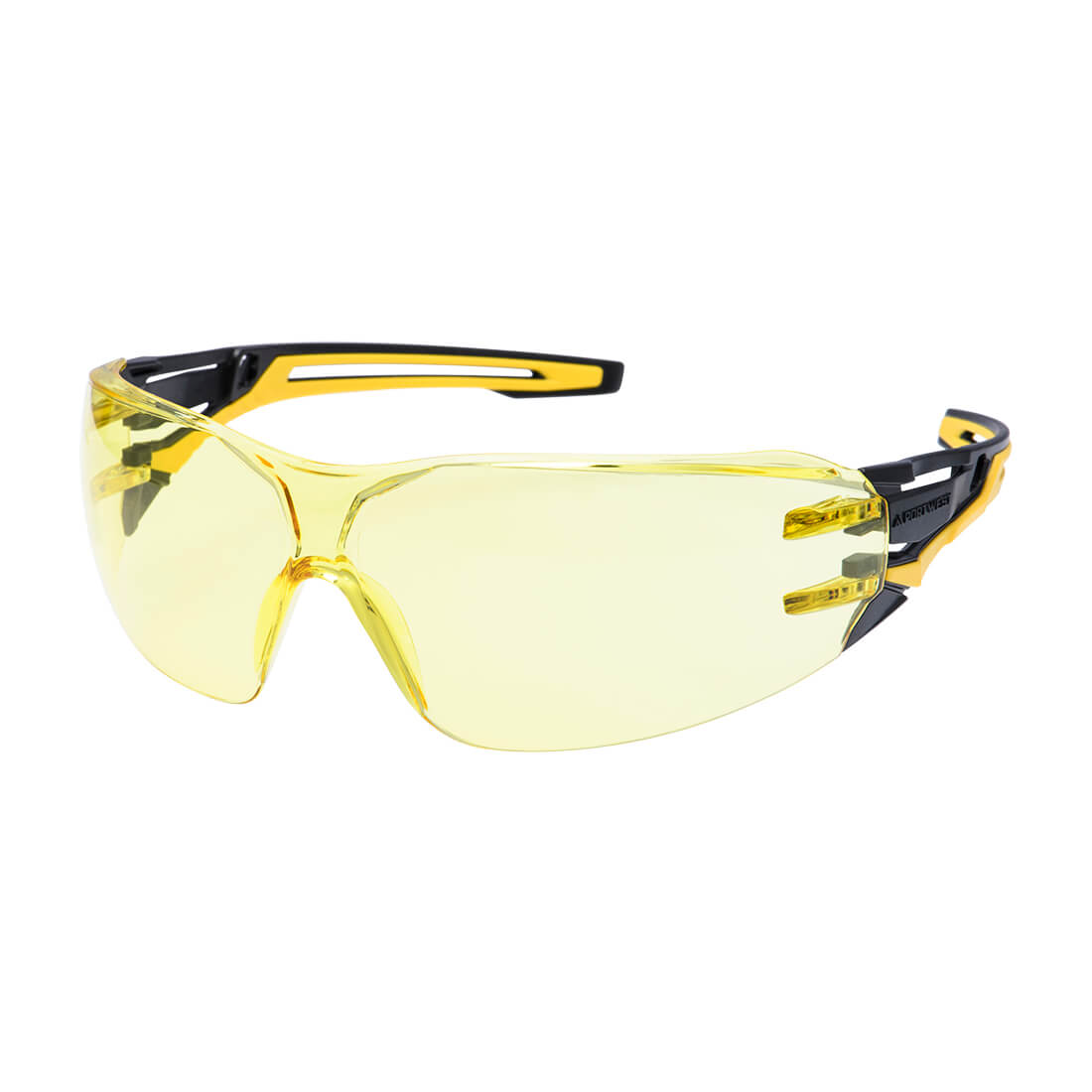 Portwest (PR01) Anthracite Wraparound Safety Glasses