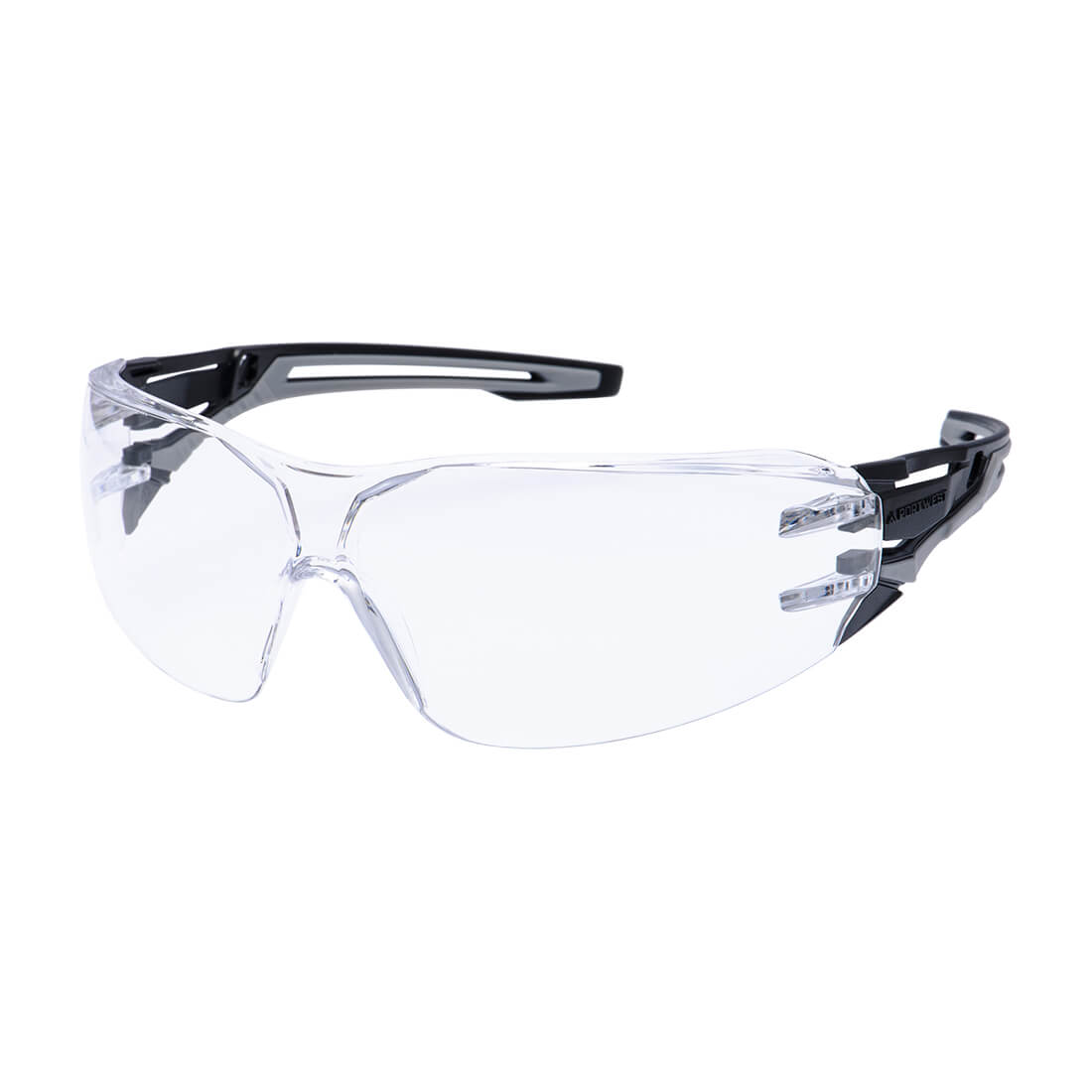 Portwest (PR01) Anthracite Wraparound Safety Glasses