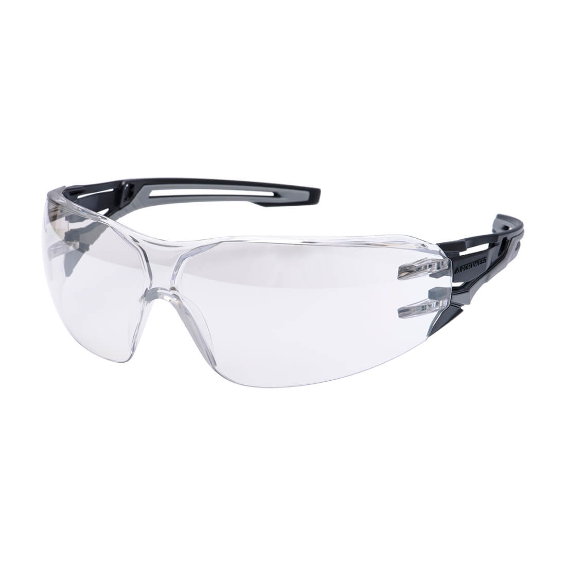 Portwest (PR01) Anthracite Wraparound Safety Glasses