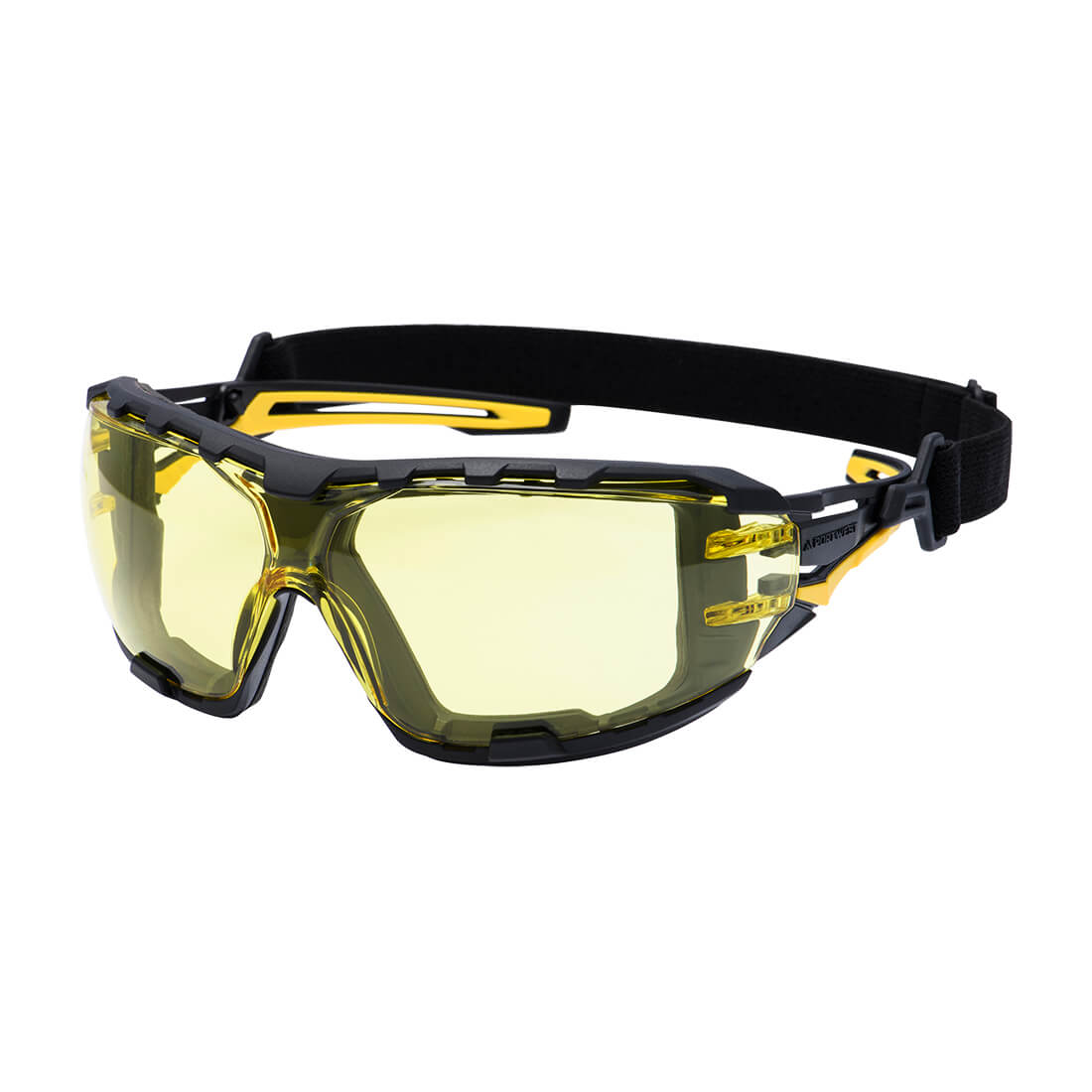 Portwest (PR02) Anthracite Wraparound Plus Safety Glasses
