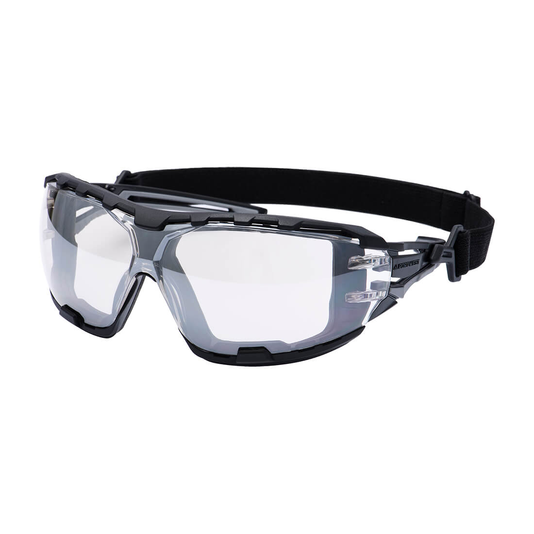 Portwest (PR02) Anthracite Wraparound Plus Safety Glasses