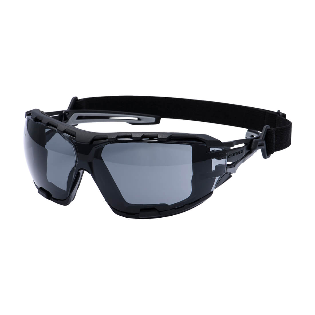 Portwest (PR02) Anthracite Wraparound Plus Safety Glasses