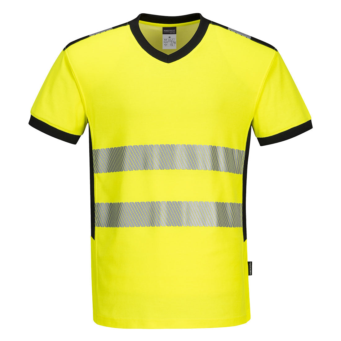 Portwest (PW310) PW3 Hi-Vis V-Neck Mesh Insert T-Shirt S/S