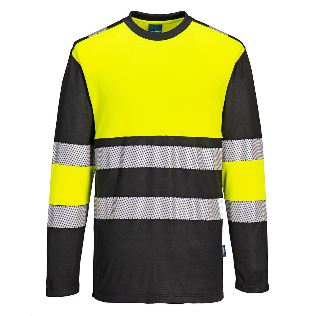 Portwest (PW312) PW3 Hi-Vis Cotton Comfort Class 1 T-Shirt L/S