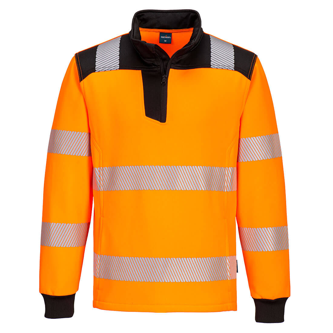 Portwest (PW326) PW3 Hi-Vis 1/4 Zip Sweatshirt