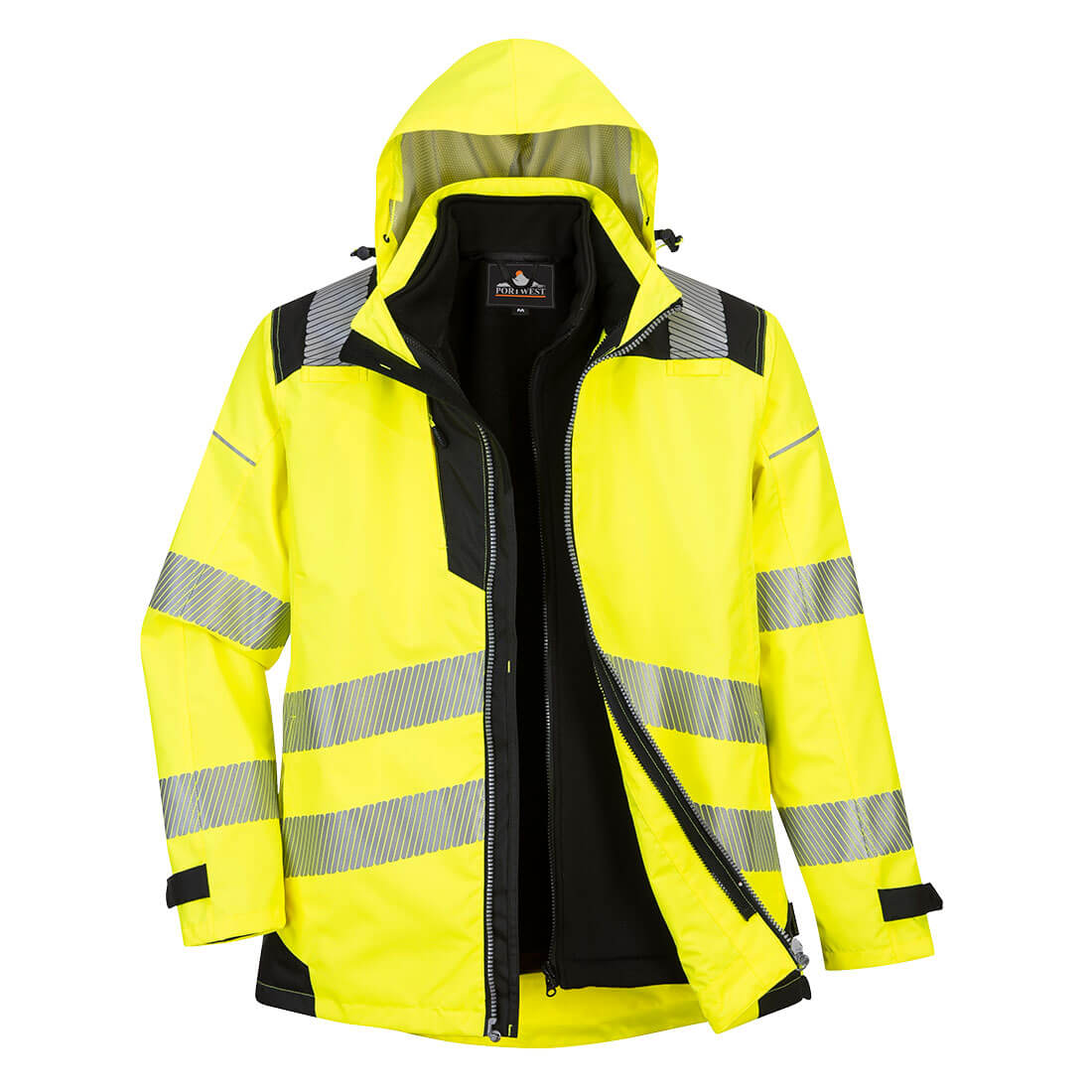 Portwest (PW365) PW3 Hi-Vis 3-in-1 Jacket